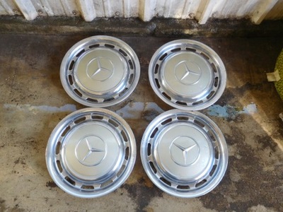 ORIGINAL WHEEL COVERS DEKLE MERCEDES BECZKA W123 4 PIECES  