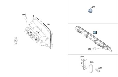 ТРЕТИЙ СТОП СИГНАЛ СТОП G CLASS W463 18- AMG G 63