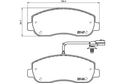 Brembo тормозные колодки тормозные nissan nv400 2.3 dci фото №1