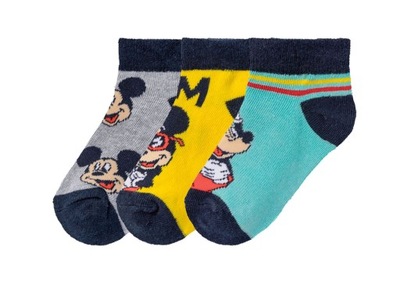 Skarpetki chłopięce Myszka Mickey/ Disney 31-34 x3