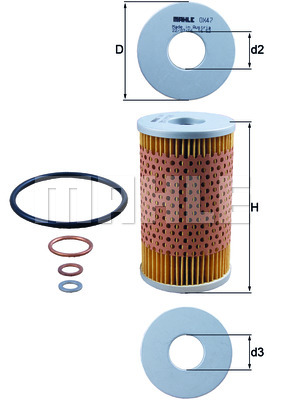 OX47D KNECHT FILTER OILS / MERCEDES  