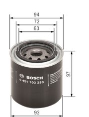 Фильтр масла ford mondeo 2.5 94- фото №1