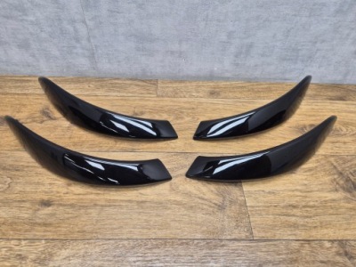 Bmw 3 f30 f31 накладки декоры дверь ручки чёрный блеск комплект перед задний фото №1