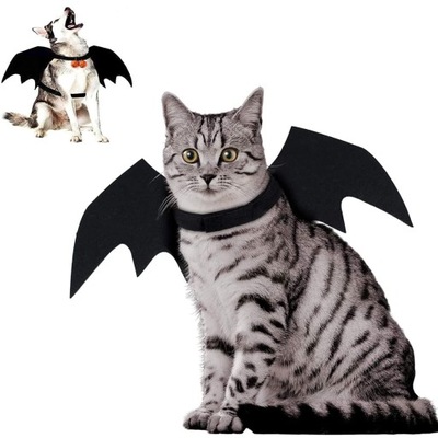 Ubrania dla kota skrzydła nietoperza zabawny kostium psa cosplay Halloween