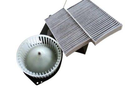 Повітродувка електровентилятор обдув +фільтр салонний honda civic vii hb 2001- фото №1