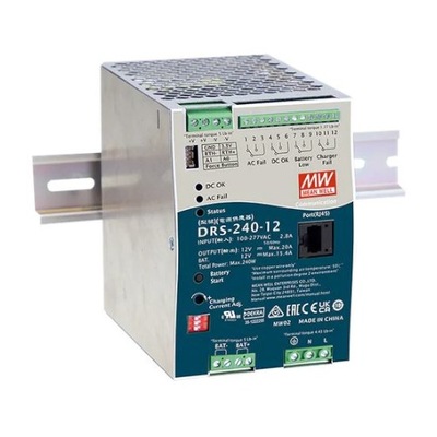 DRS-240-12 Zasilacz buforowy 240W 12V 20A