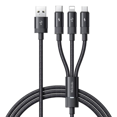 2 x Mcdodo CA-5790 3w1 Kabel Przewód USB Do USB-C Lightning Micro USB 1.2m