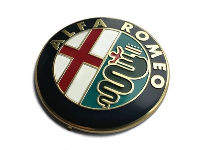 EMBLEM SIGN LOGO ALFA ROMEO 74MM MITO 147 159 GT TONALE STELVIO GIULIA  