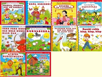 Zestaw książeczek dla dzieci TW KARTKI -10 tytułów