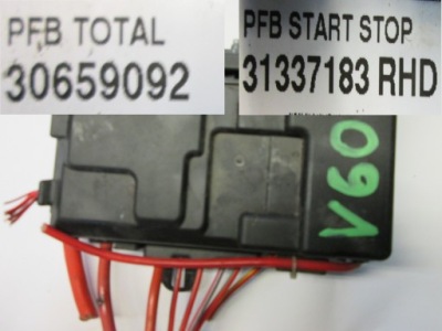 Volvo v60 s60 ii модуль блок управления pfb клемма 2011 фото №1