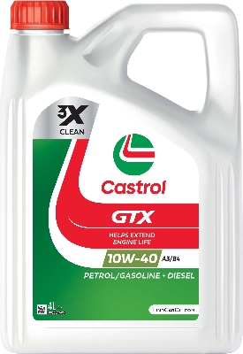 МАСЛО CASTROL 10W/40 GTX ULTRACLEAN 4L