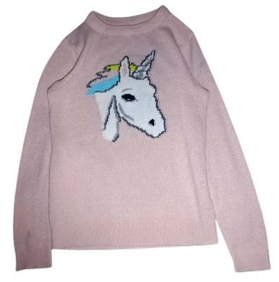 CROPP Unicorn jednorożec sweterek r.S