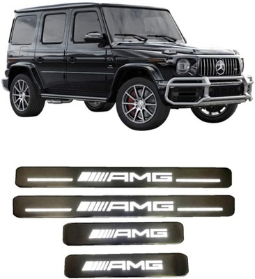 BRIDAS UMBRALES AMG MERCEDES G-KLASA W463A W464 DIODO LUMINOSO LED  