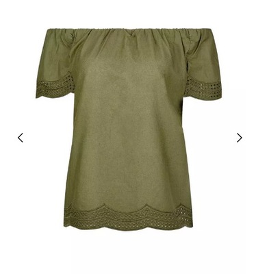 Top Bardot Khaki Dorothy Perkins roz 42