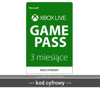 Xbox Game Pass na 3 miesiące