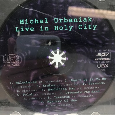 CD - Michał Urbaniak - Live In Holy City