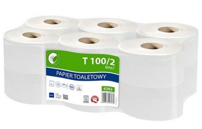 PAPIER TOALETOWY JUMBO BIAŁY ELLIS 6262 12 ROLEK