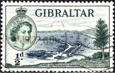 kol.bryt.Gibraltar QEII 1/2 d.
