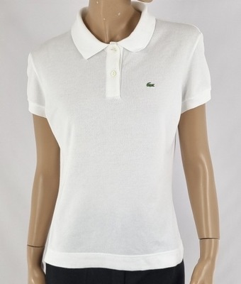 Lacoste Biała Koszulka Polo 42 XL