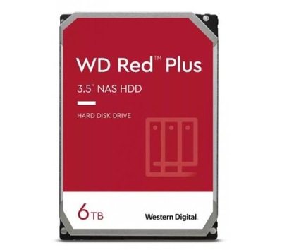 Dysk HDD WD WD60EFPX Red Plus 3,5'' 6TB SATA 5400 obr/min do NAS