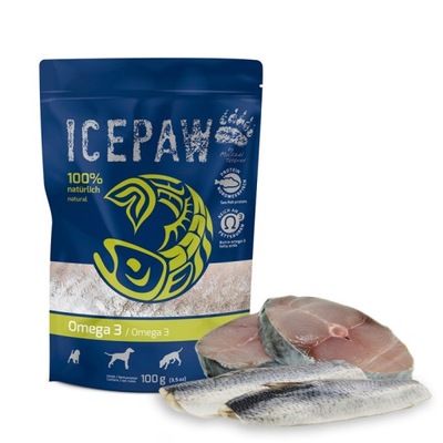 ICEPAW Premium Omega 3-Makrela | Śledź dla psa 100g