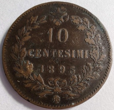 1805 - Włochy 10 centesimi, 1893