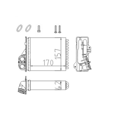 WYMIENNIK CIEPLA, CALEFACCIÓN INTERIOR HART 611 778  