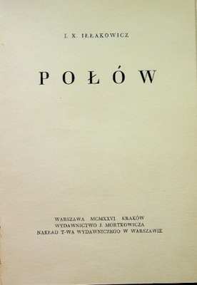 I. K. Iłłakowicz - Połów 1926 r.