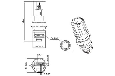 NISSENS SENSOR TEMPERATURA DE LÍQUIDO REFRIGERACIÓN VOLVO C30 S40 II S60 II  