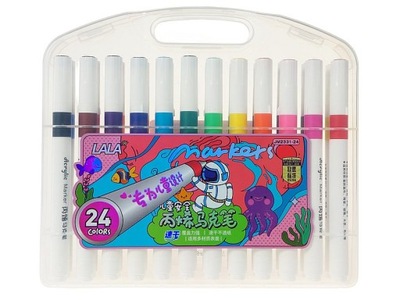 Flamastry akrylowe markery 24 kolory