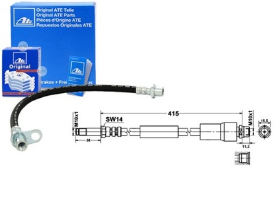 ATE ПАТРУБОК ТОРМОЗНОЙ MERCEDES SPRINTER 4.6-T 411