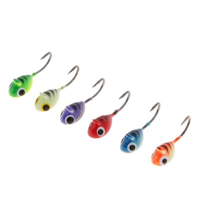 6 sztuk Winter Mini Ice Fishing Lures Lead Jig