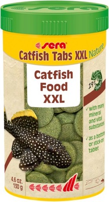 Sera Catfish Tabs XXL Nature [250ml] - pokarm dla ryb dennych (tabletki)