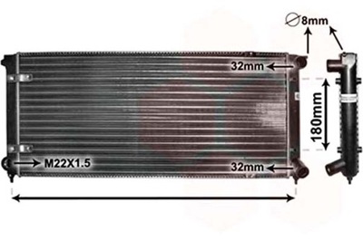 РАДІАТОР ДВИГУНА VW VAN WEZEL