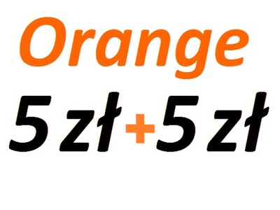 Doładowanie Orange 5zł x 2 sztuki /zestaw