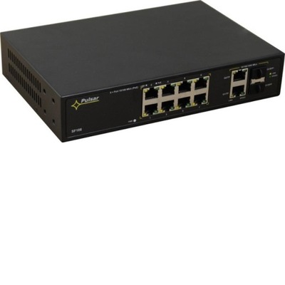 SWITCH POE PULSAR SF108 10-PORTÓW (8xPoE + 2xUPLI