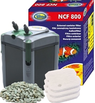 Filtr kubełkowy NCF-800 zewnętrzny AKWARIUM 200L