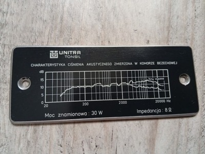 KOLUMNY ZG30 UNITRA TONSIL TABLICZKA