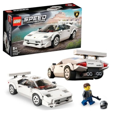 76908 KLOCKI LEGO AUTO SPORTOWE SAMOCHÓD LAMBORGHINI BIAŁE NA PREZENT