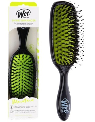 WET BRUSH Szczotka SHINE ENHANCER z DZIKIEM CZARNA