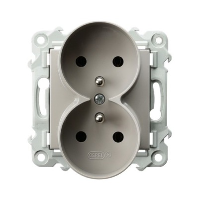 Gniazdo Elektryczne ścienne Ospel beżowy