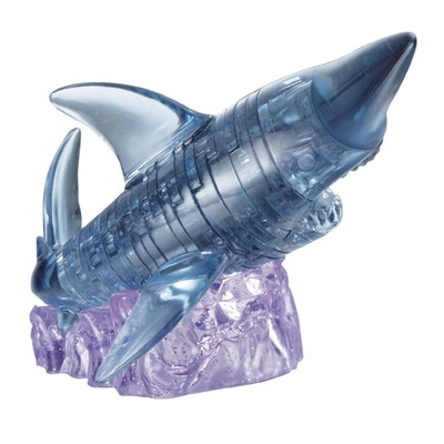 Puzzle 3D Crystal Puzzle: rekin, 37 elementów