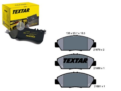 КОЛОДКИ ТОРМОЗНЫЕ TEXTAR 45022SN7G41 45022S30G10 45