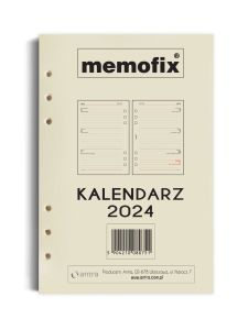 Wkład kalendarzowy 2024 MEMOFIX A5 - TDW