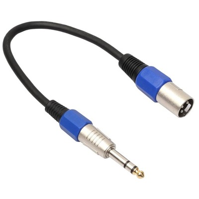 Kable krosowe XLR Audio o długości 1 stopy XLR męskie na 1/TRS