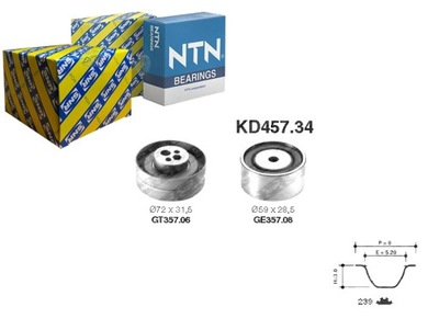 Snr грм kpl. ремінь + ролик audi 100, 80, a6, фото №1