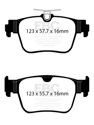 TRINKELĖS GAL. EBC YELLOW STUFF AUDI A3 8Y | RS3 8Y | CUPRA FORMENTOR DP42438 