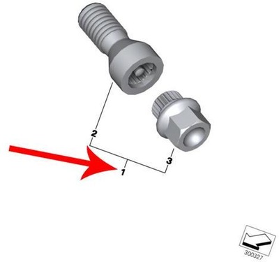 WITH BMW SCREW ZABEZPIECZAJACE BMW 5 F07 F10 F11  