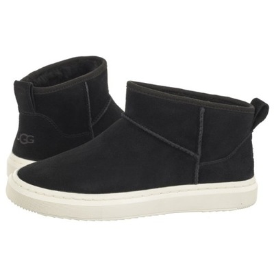 Buty Botki Skórzane Damskie UGG W Alameda Czarne 1143786