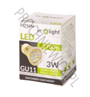 Żarówka LED 3W GU11 Ecolight 1szt